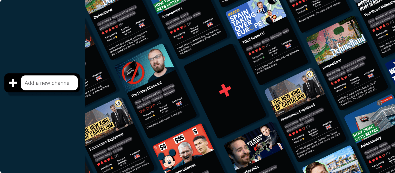 Favoree Discover quality channels from YouTube